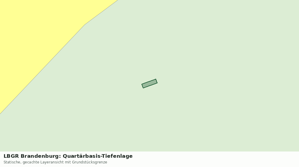 Statische Kartenansicht: LBGR Brandenburg: Quartärbasis-Tiefenlage