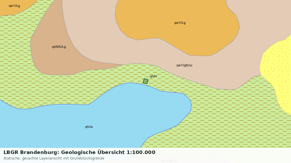 Statische Kartenansicht: LBGR Brandenburg: Geologische Übersicht 1:100.000