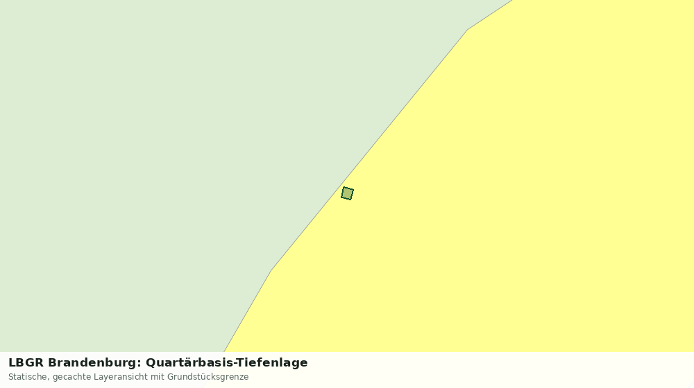 Statische Kartenansicht: LBGR Brandenburg: Quartärbasis-Tiefenlage