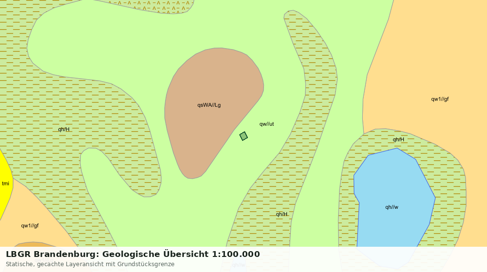 Statische Kartenansicht: LBGR Brandenburg: Geologische Übersicht 1:100.000