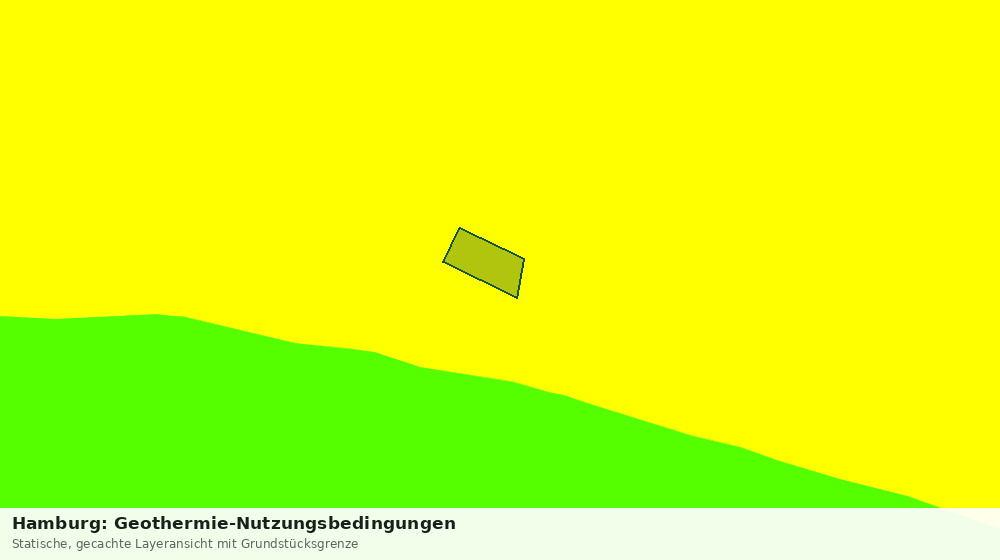 Statische Kartenansicht: Hamburg: Geothermie-Nutzungsbedingungen