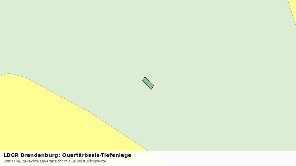 Statische Kartenansicht: LBGR Brandenburg: Quartärbasis-Tiefenlage