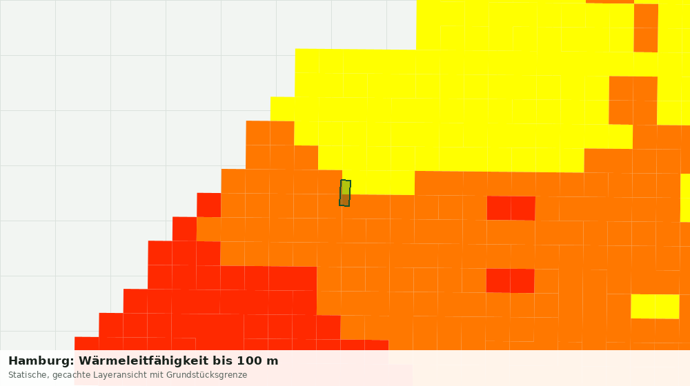 Statische Kartenansicht: Hamburg: Wärmeleitfähigkeit bis 100 m