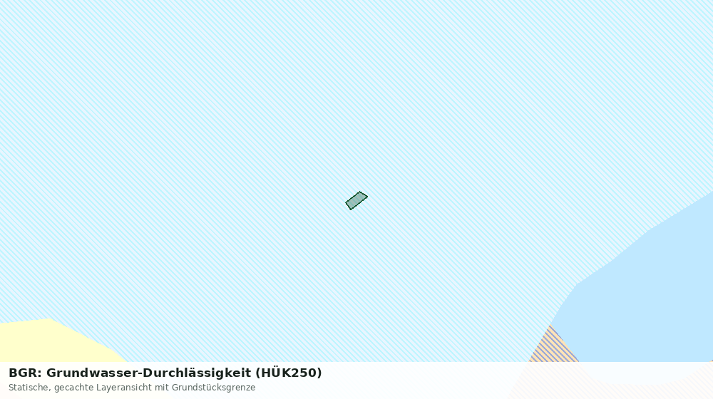 Statische Kartenansicht: BGR: Grundwasser-Durchlässigkeit (HÜK250)