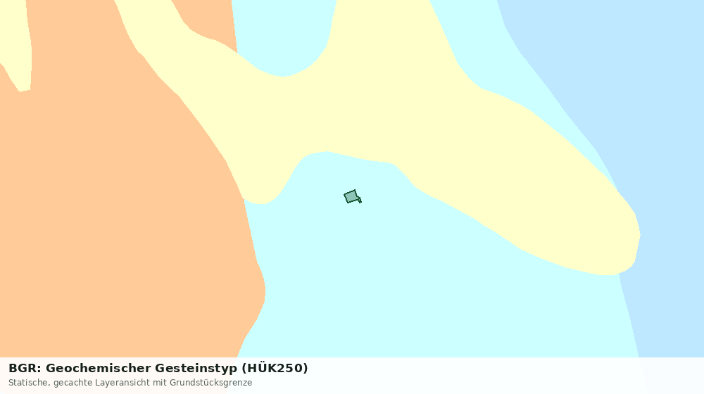 Statische Kartenansicht: BGR: Geochemischer Gesteinstyp (HÜK250)