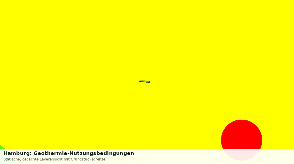 Statische Kartenansicht: Hamburg: Geothermie-Nutzungsbedingungen