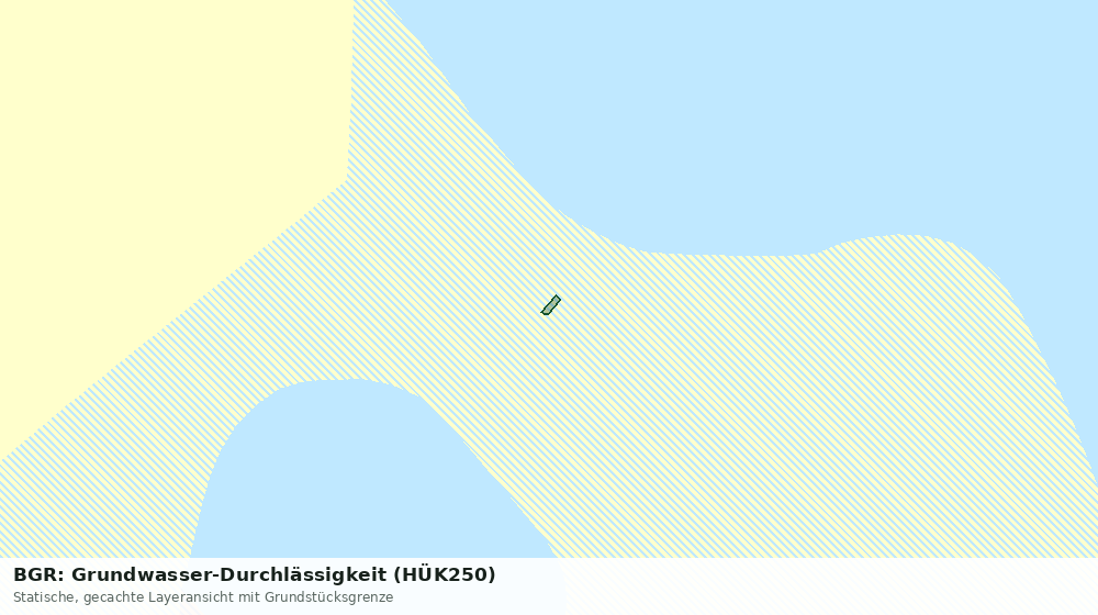 Statische Kartenansicht: BGR: Grundwasser-Durchlässigkeit (HÜK250)