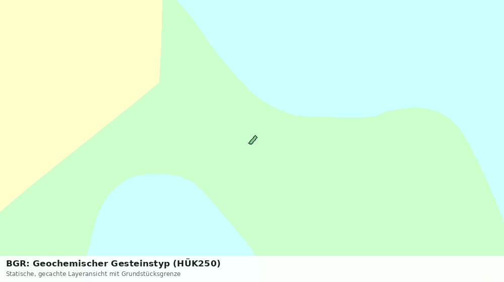 Statische Kartenansicht: BGR: Geochemischer Gesteinstyp (HÜK250)