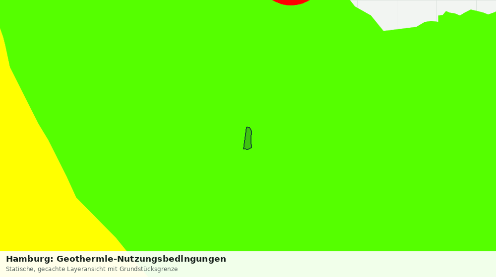 Statische Kartenansicht: Hamburg: Geothermie-Nutzungsbedingungen
