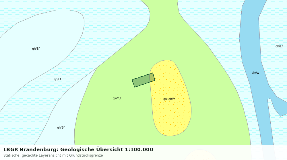 Statische Kartenansicht: LBGR Brandenburg: Geologische Übersicht 1:100.000