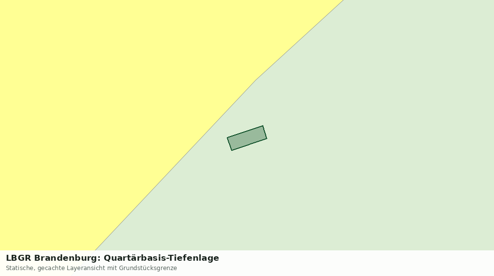 Statische Kartenansicht: LBGR Brandenburg: Quartärbasis-Tiefenlage