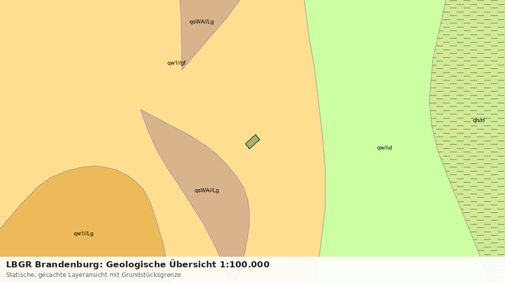 Statische Kartenansicht: LBGR Brandenburg: Geologische Übersicht 1:100.000