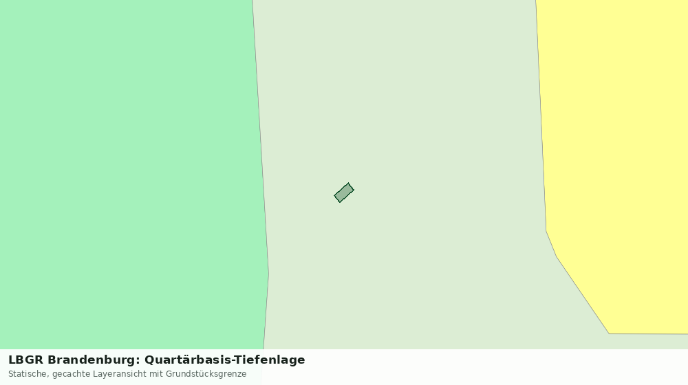 Statische Kartenansicht: LBGR Brandenburg: Quartärbasis-Tiefenlage