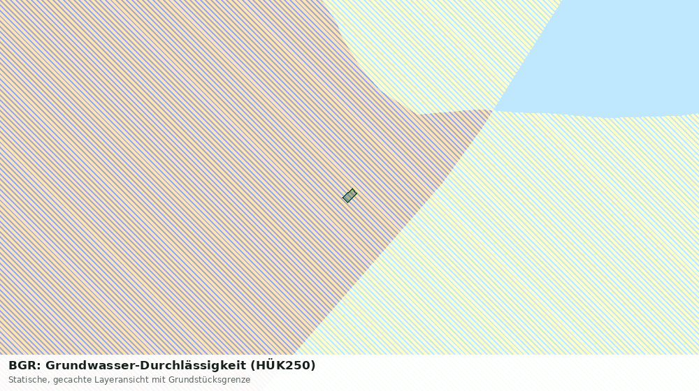 Statische Kartenansicht: BGR: Grundwasser-Durchlässigkeit (HÜK250)
