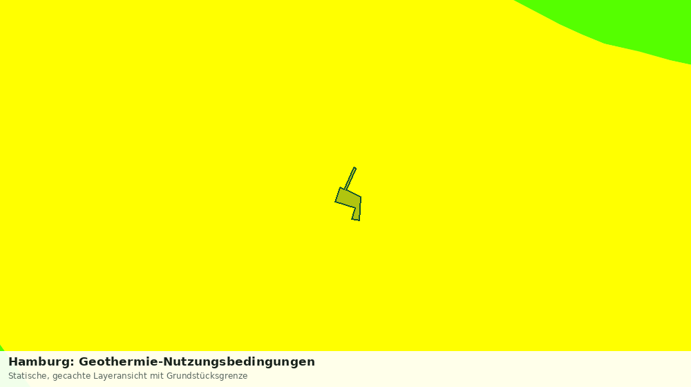 Statische Kartenansicht: Hamburg: Geothermie-Nutzungsbedingungen