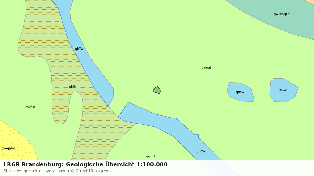 Statische Kartenansicht: LBGR Brandenburg: Geologische Übersicht 1:100.000