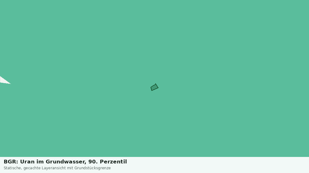 Statische Kartenansicht: BGR: Uran im Grundwasser, 90. Perzentil