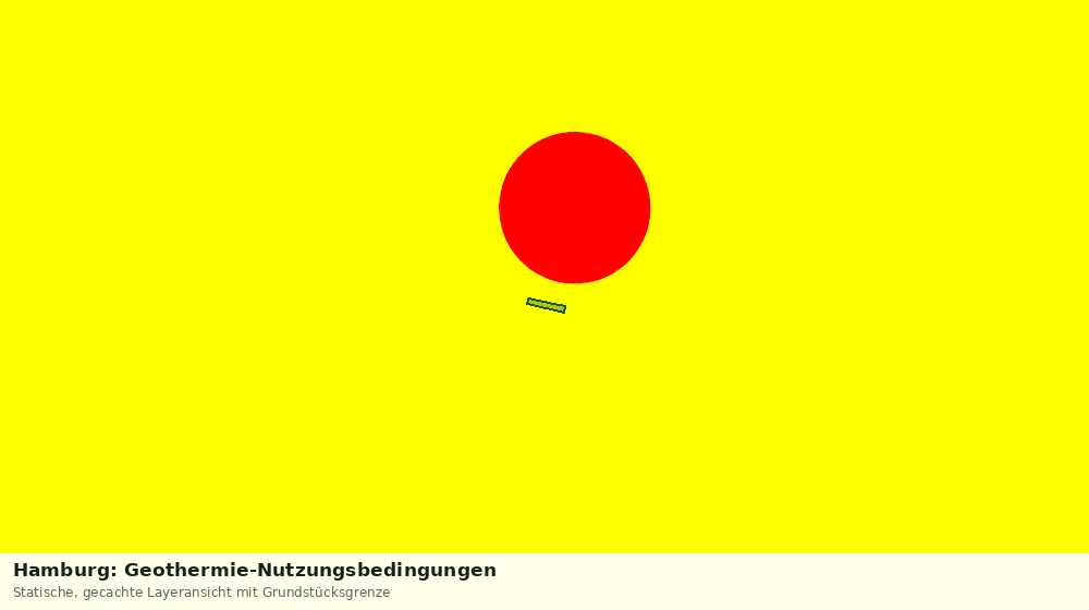 Statische Kartenansicht: Hamburg: Geothermie-Nutzungsbedingungen