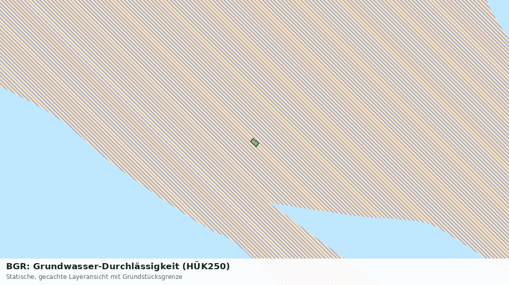 Statische Kartenansicht: BGR: Grundwasser-Durchlässigkeit (HÜK250)