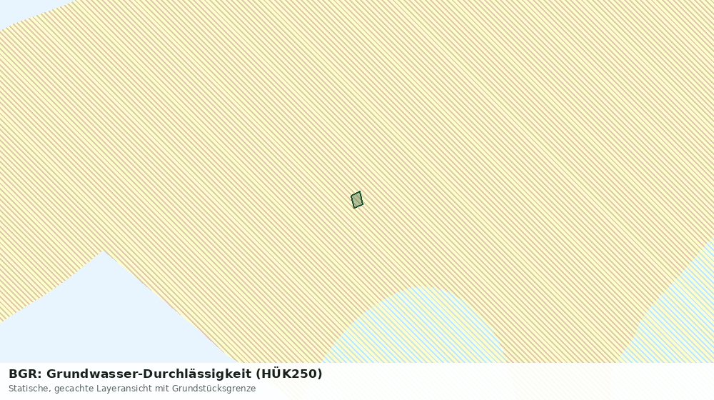 Statische Kartenansicht: BGR: Grundwasser-Durchlässigkeit (HÜK250)