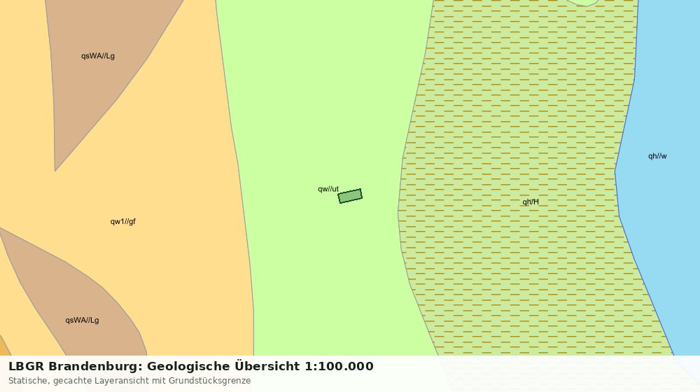 Statische Kartenansicht: LBGR Brandenburg: Geologische Übersicht 1:100.000