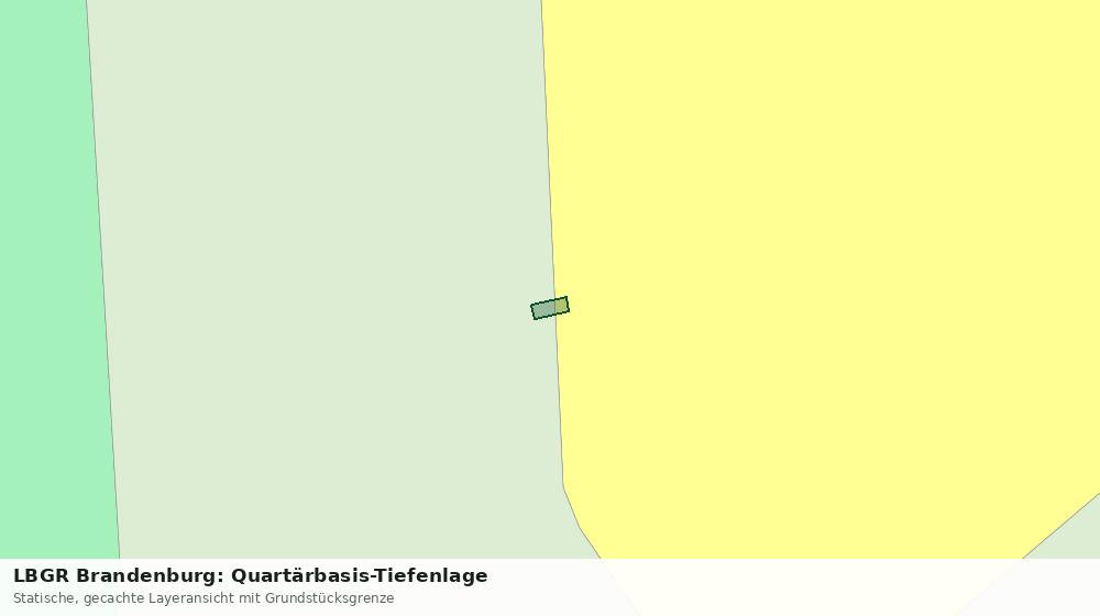 Statische Kartenansicht: LBGR Brandenburg: Quartärbasis-Tiefenlage