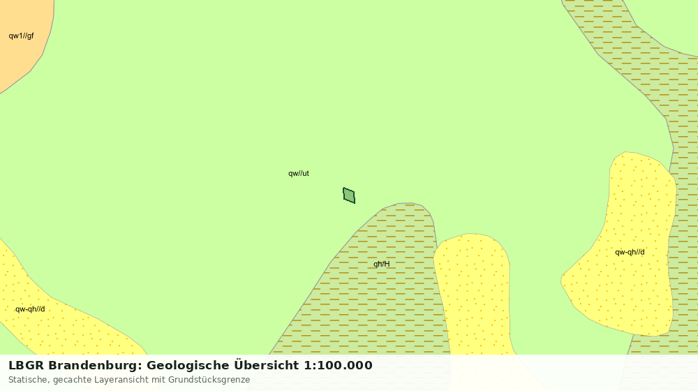 Statische Kartenansicht: LBGR Brandenburg: Geologische Übersicht 1:100.000