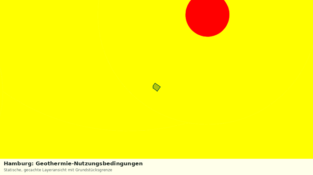 Statische Kartenansicht: Hamburg: Geothermie-Nutzungsbedingungen