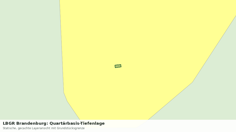 Statische Kartenansicht: LBGR Brandenburg: Quartärbasis-Tiefenlage