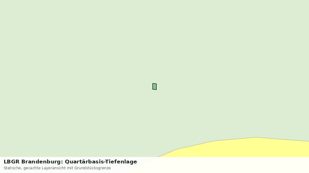 Statische Kartenansicht: LBGR Brandenburg: Quartärbasis-Tiefenlage