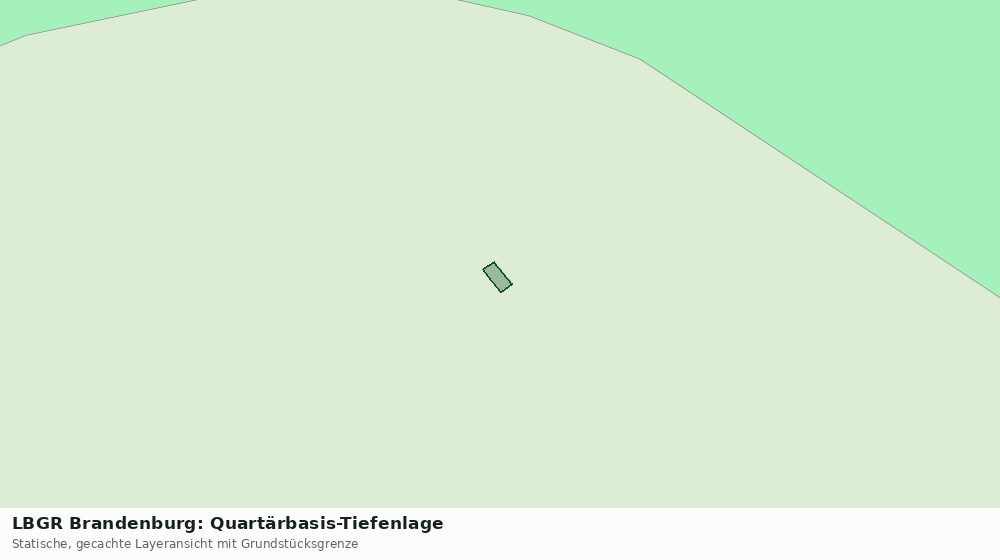 Statische Kartenansicht: LBGR Brandenburg: Quartärbasis-Tiefenlage