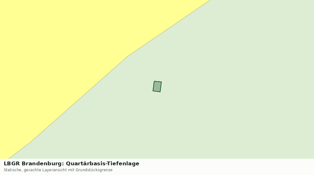 Statische Kartenansicht: LBGR Brandenburg: Quartärbasis-Tiefenlage
