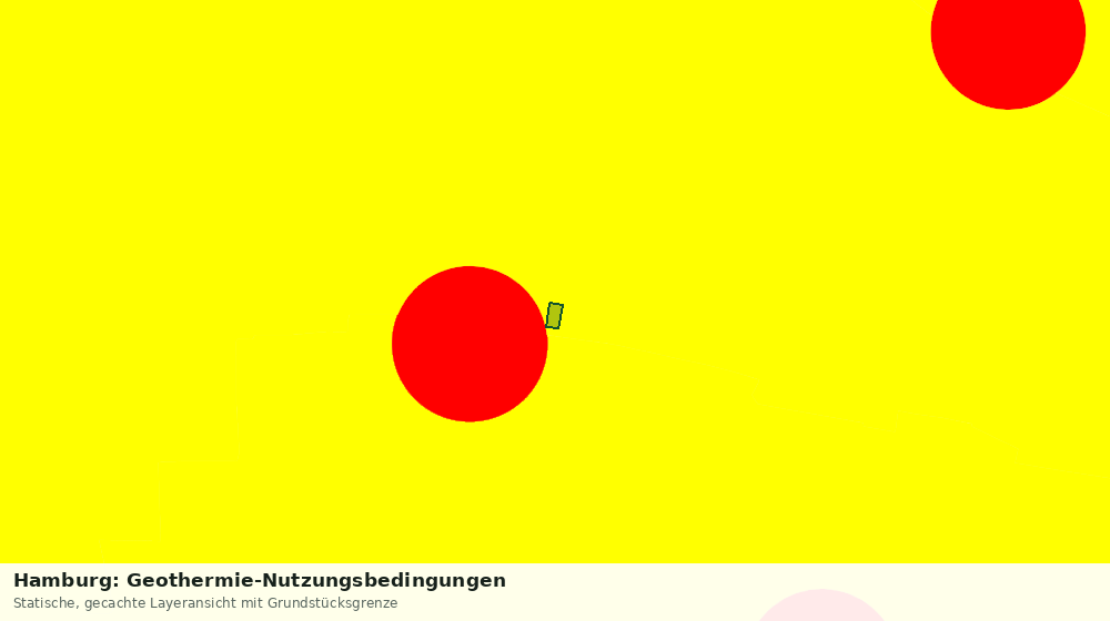 Statische Kartenansicht: Hamburg: Geothermie-Nutzungsbedingungen