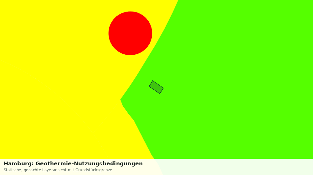 Statische Kartenansicht: Hamburg: Geothermie-Nutzungsbedingungen
