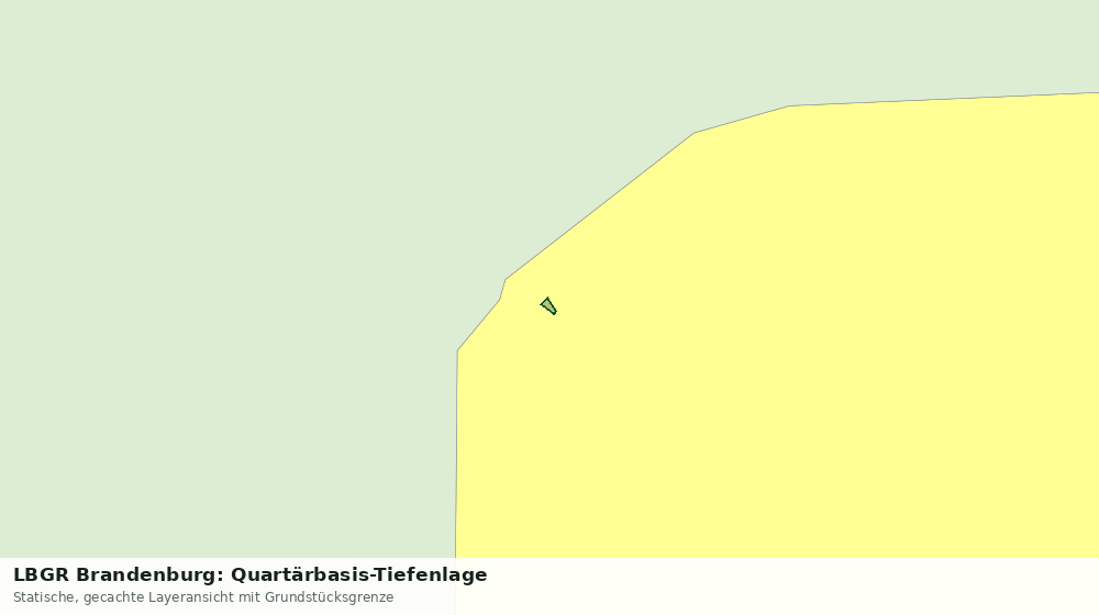 Statische Kartenansicht: LBGR Brandenburg: Quartärbasis-Tiefenlage