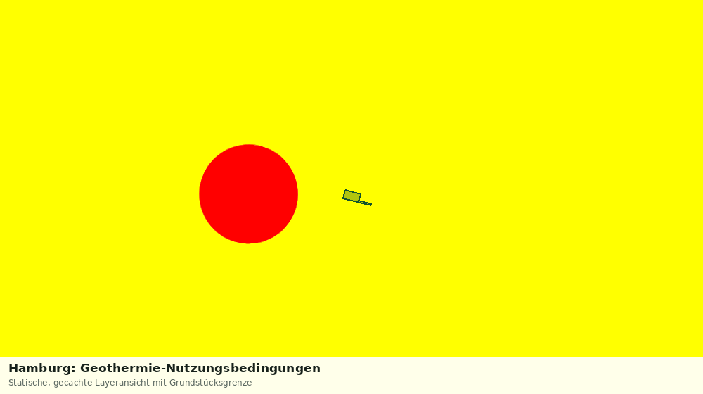 Statische Kartenansicht: Hamburg: Geothermie-Nutzungsbedingungen