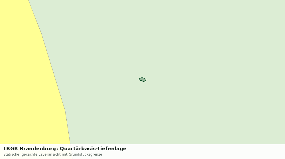 Statische Kartenansicht: LBGR Brandenburg: Quartärbasis-Tiefenlage