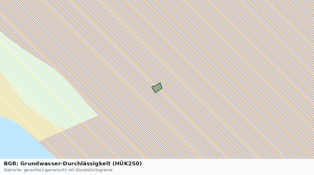 Statische Kartenansicht: BGR: Grundwasser-Durchlässigkeit (HÜK250)