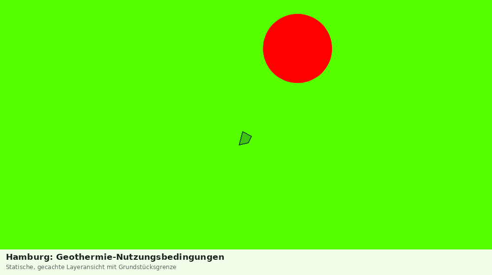 Statische Kartenansicht: Hamburg: Geothermie-Nutzungsbedingungen