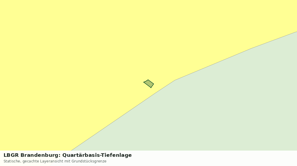Statische Kartenansicht: LBGR Brandenburg: Quartärbasis-Tiefenlage