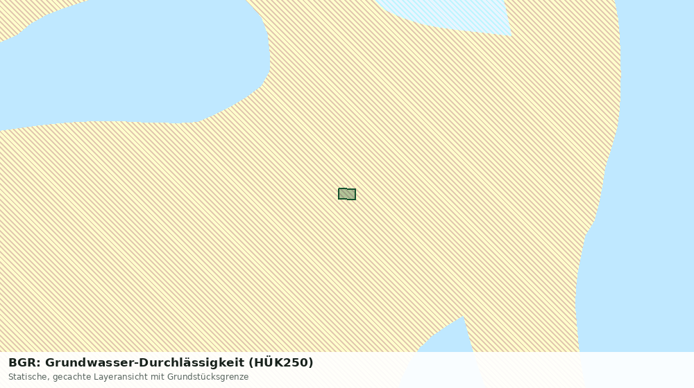 Statische Kartenansicht: BGR: Grundwasser-Durchlässigkeit (HÜK250)