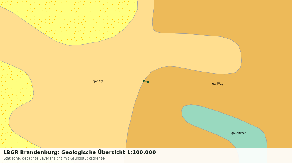 Statische Kartenansicht: LBGR Brandenburg: Geologische Übersicht 1:100.000