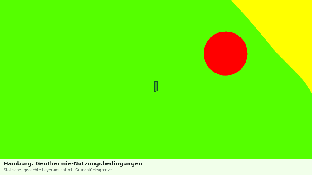 Statische Kartenansicht: Hamburg: Geothermie-Nutzungsbedingungen