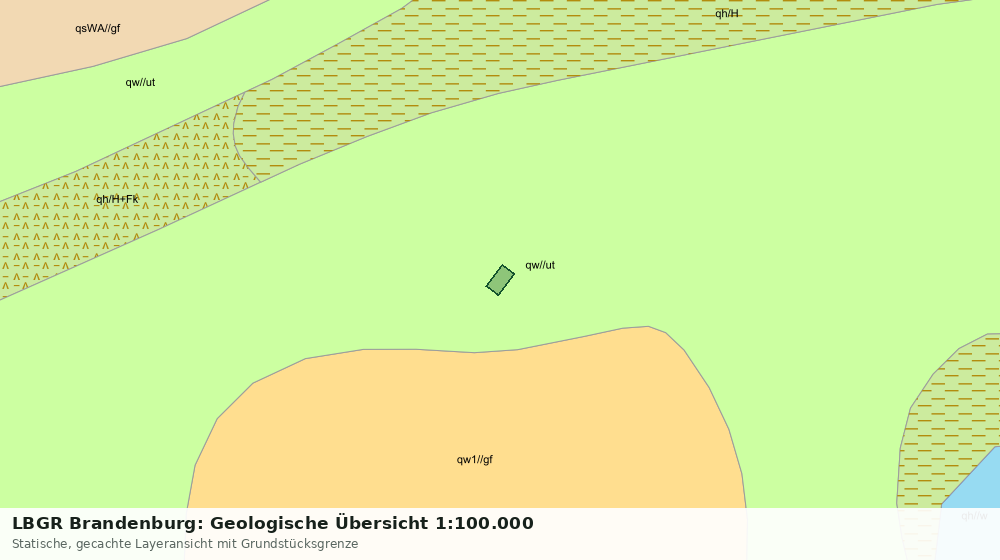 Statische Kartenansicht: LBGR Brandenburg: Geologische Übersicht 1:100.000