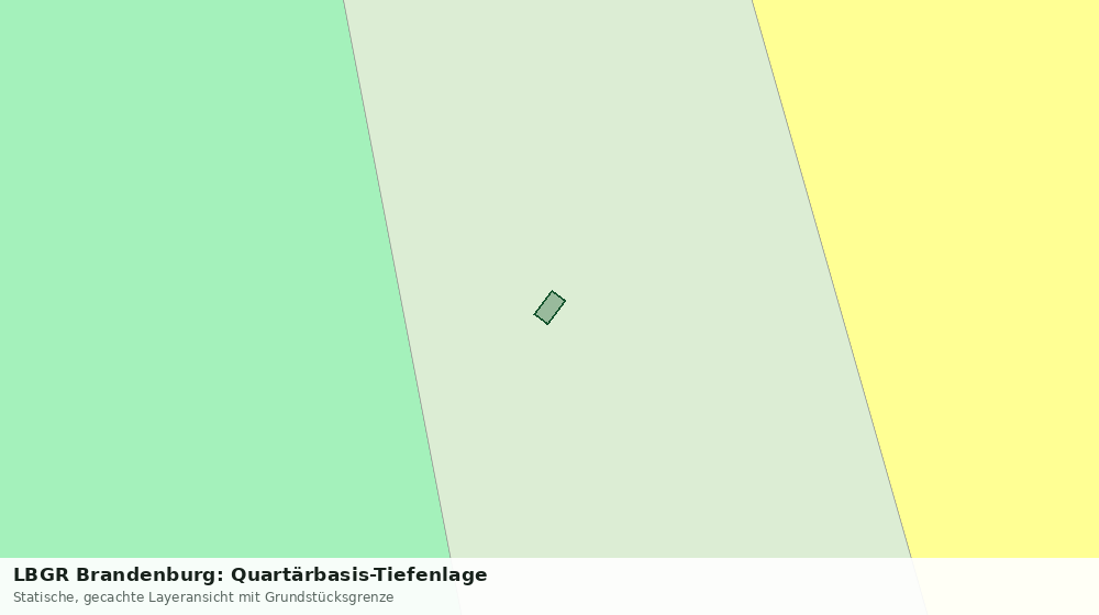 Statische Kartenansicht: LBGR Brandenburg: Quartärbasis-Tiefenlage