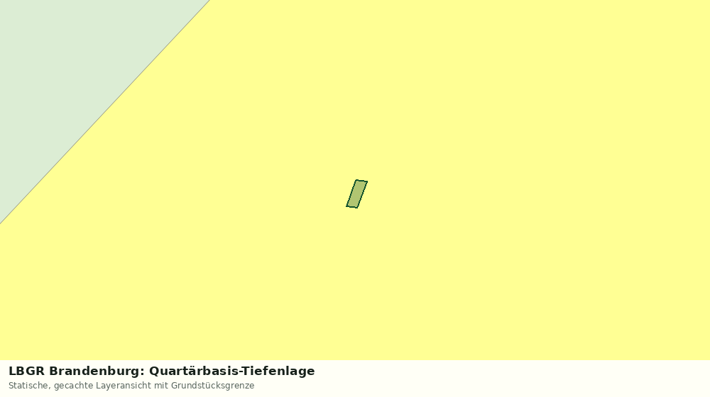 Statische Kartenansicht: LBGR Brandenburg: Quartärbasis-Tiefenlage