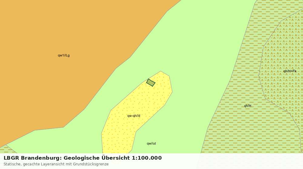 Statische Kartenansicht: LBGR Brandenburg: Geologische Übersicht 1:100.000