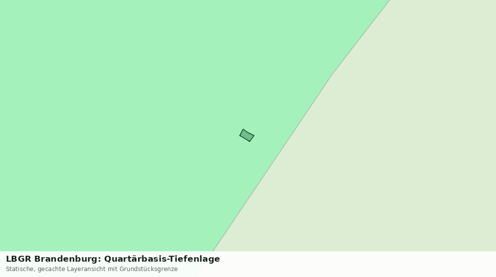 Statische Kartenansicht: LBGR Brandenburg: Quartärbasis-Tiefenlage