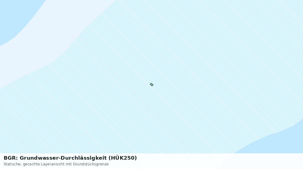 Statische Kartenansicht: BGR: Grundwasser-Durchlässigkeit (HÜK250)