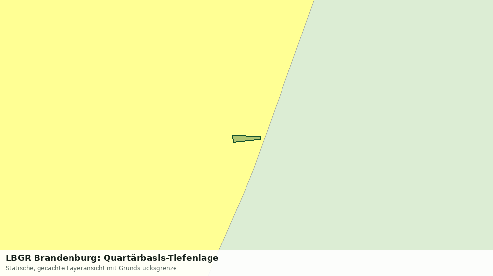 Statische Kartenansicht: LBGR Brandenburg: Quartärbasis-Tiefenlage